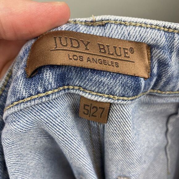 Judy blue jeans women's 5 | 27x31 light wash cargo jogger jb88691 no string - Picture 8 of 15